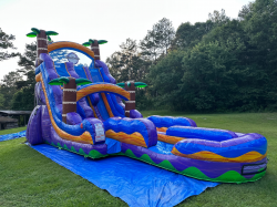 22ft Tropical Hurricane Double Lane Waterslide